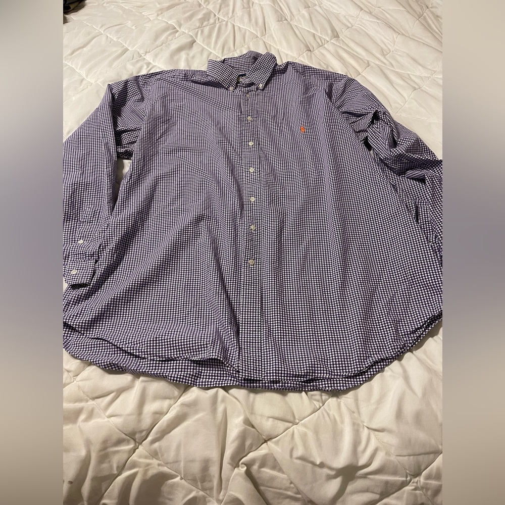 Ralph Lauren purple gingham button down